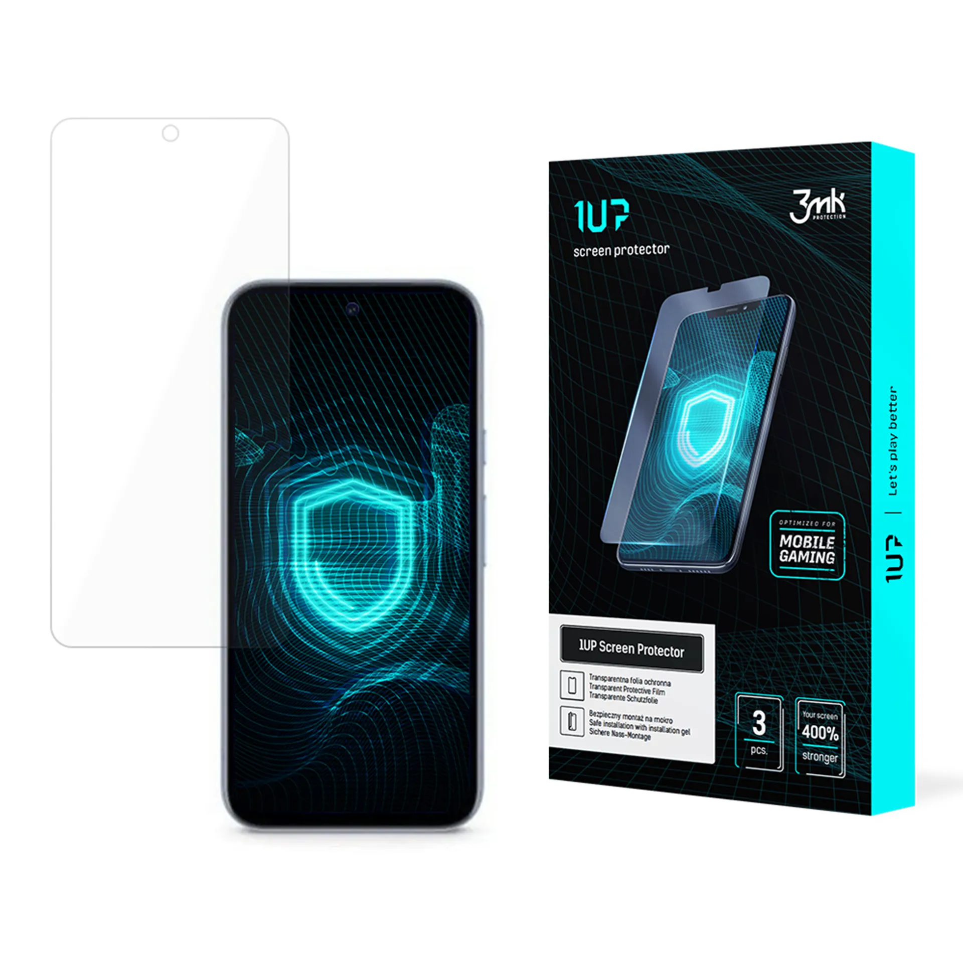 Protective film for Google Pixel 8A 5G - 3mk 1UP screen protector (3 pieces)